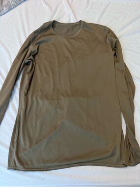 2 Men's Lightweight Long-Sleeve Crewneck Shirt - Tan 499